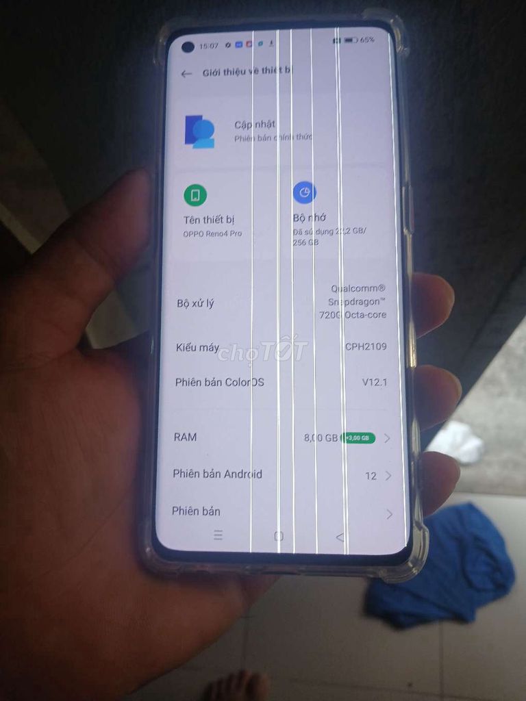OPPO Reno 4 Pro 256GB Đen Màn hình sọc. Mua bán Điện thoại tại Quận 12 Tp Hồ Chí Minh được đăng bởi Thu Hiền  hình 1