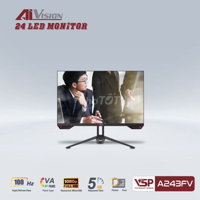 Màn hình máy tính 24 Inch AiVision A243FV 100Hz