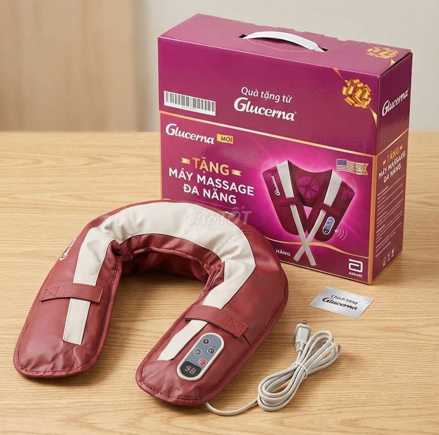 Máy massage cổ vai gáy Glucerna Đỏ đô Da cao cấp. Mua bán Nội thất, đồ gia dụng khác tại Quận 7 Tp Hồ Chí Minh được đăng bởi Nguyễn Nam hình 1