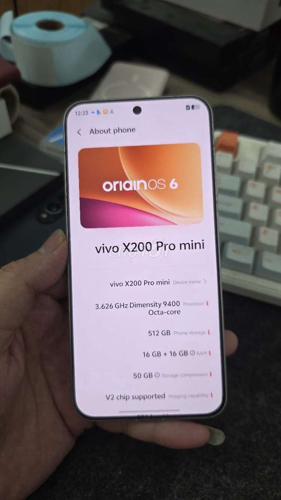 Vivo X200 Pro mini 16GB/512GB Trắng 99%. Mua bán Điện thoại tại Quận Thanh Xuân Hà Nội được đăng bởi Shandp thanh xuân hình 1