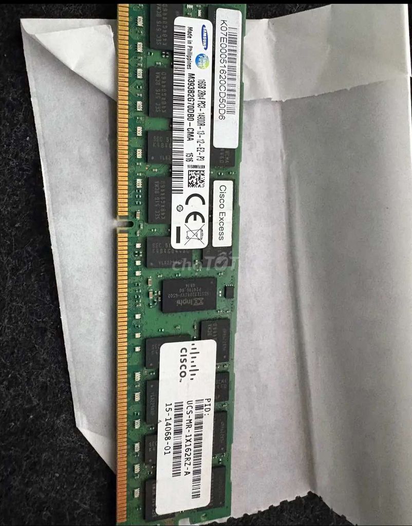 Cần bán 2 thanh RAM Samsung 16GB 1600 ECC DDR3. Mua bán Linh kiện (RAM, Card...) tại Huyện Chư Sê Gia Lai được đăng bởi Đào Tấn Duyệt hình 1