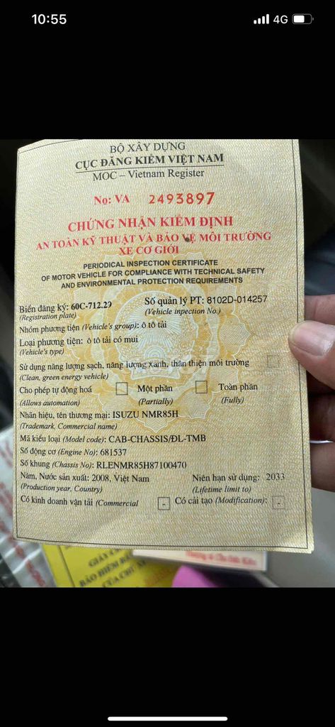 Tải Isuzu 1tấn7 đời 2008 đầu vuông kèo bạt. Mua bán Xe tải, xe ben tại Thành phố Biên Hòa Đồng Nai được đăng bởi Nhan Hùng Thanh Phong hình 6