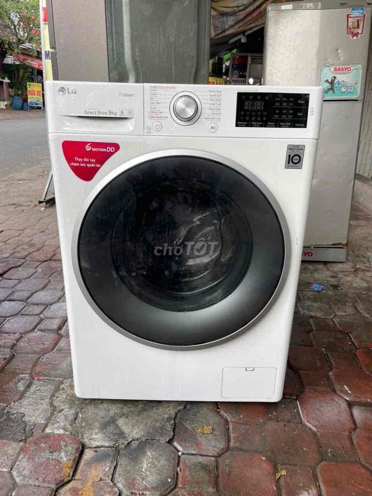 Máy giặt cửa ngang LG 9kg inverter zin còn mới