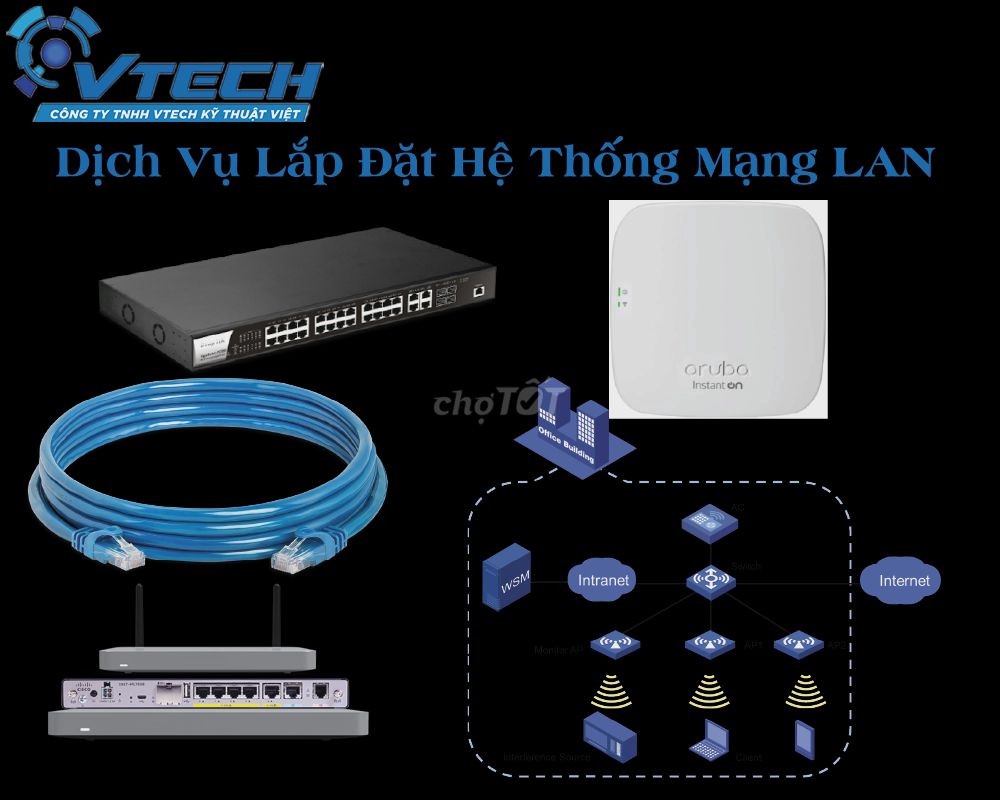 Sửa máy tính, lắp đặt mạng wifi