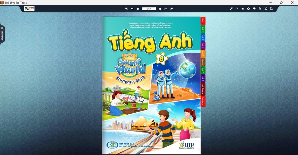 Phần mềm iTools tiếng Anh 8 i-learn Smart World
