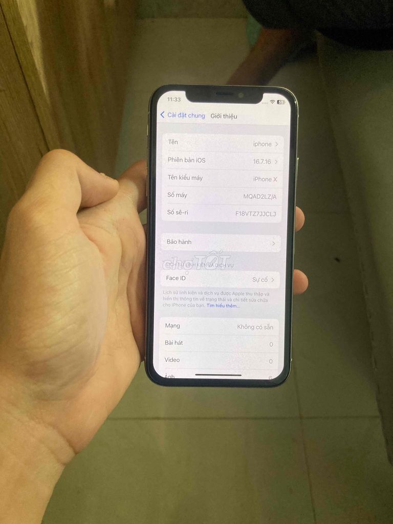 Apple iPhone X 64GB Bạc Đã sử dụng Face ID lỗi. Mua bán Điện thoại tại Thành phố Buôn Ma Thuột Đắk Lắk được đăng bởi hoang van huy hình 1