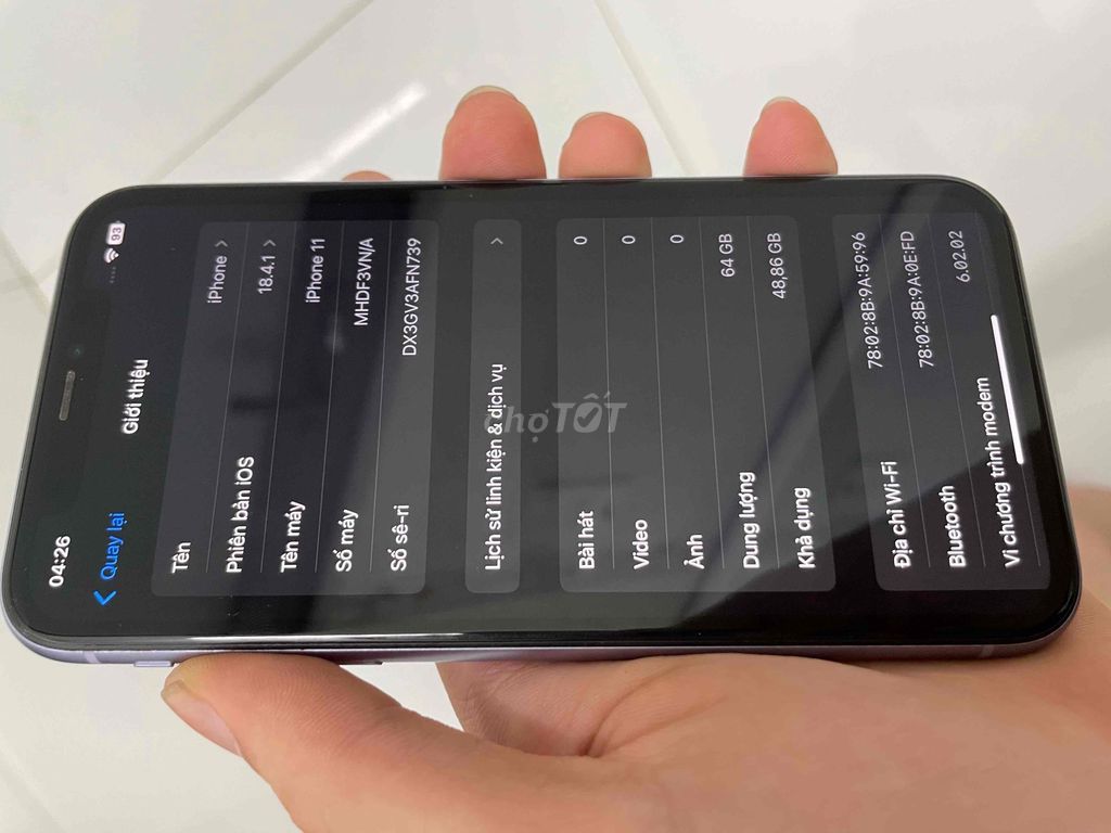 Apple iPhone 11 64gb mã VN/A. Mua bán Điện thoại tại Huyện Trảng Bom Đồng Nai được đăng bởi Tâm Lê hình 1