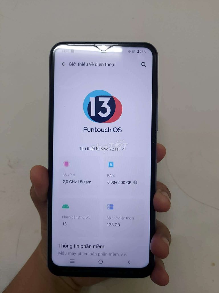 Vivo Y21s 128GB Trắng. Mua bán Điện thoại tại Quận Ninh Kiều Cần Thơ được đăng bởi Park Jongmin hình 1