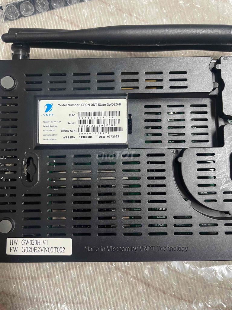 Modem VNPT iGate GW020-H Đen. Mua bán Phụ kiện (Màn hình, Chuột...) tại Quận Hoàn Kiếm Hà Nội được đăng bởi nguyên ngoc long hình 1