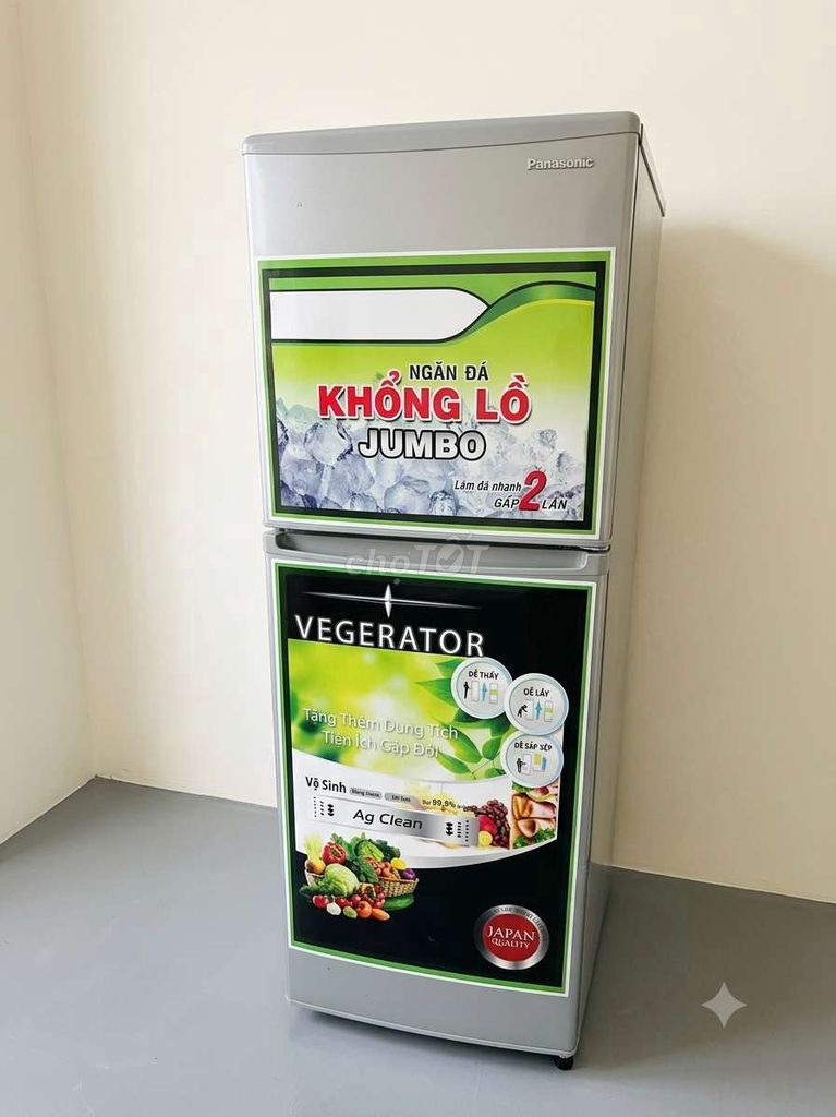 Tủ lạnh Panasonic Bạc Hai cánh Ngăn đá lớn. Mua bán Tủ lạnh tại Quận Thanh Xuân Hà Nội được đăng bởi Thanh Trúc hình 1