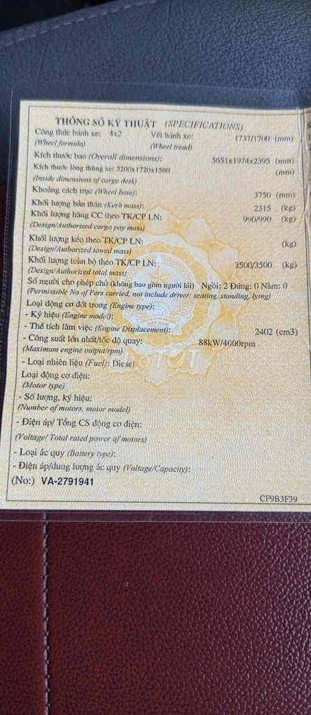 ford van 3c-2006. Mua bán Ô tô tại Quận 7 Tp Hồ Chí Minh được đăng bởi Vân Anh hình 5