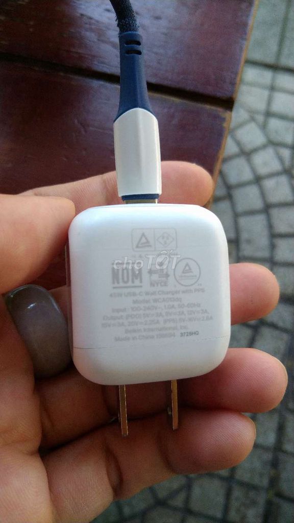 Củ sạc Belkin USB-C 45W Trắng. Mua bán Phụ kiện (Màn hình, Chuột...) tại Thành phố Quảng Ngãi Quảng Ngãi được đăng bởi Quốc Đạt Trần hình 1