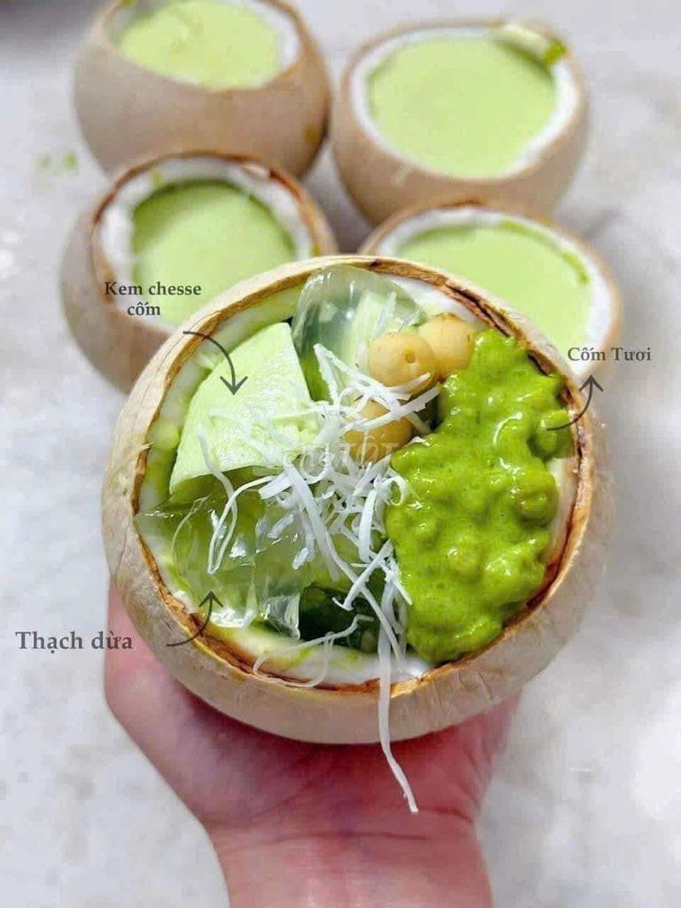 Thạch dừa sen nhãn kem cheese