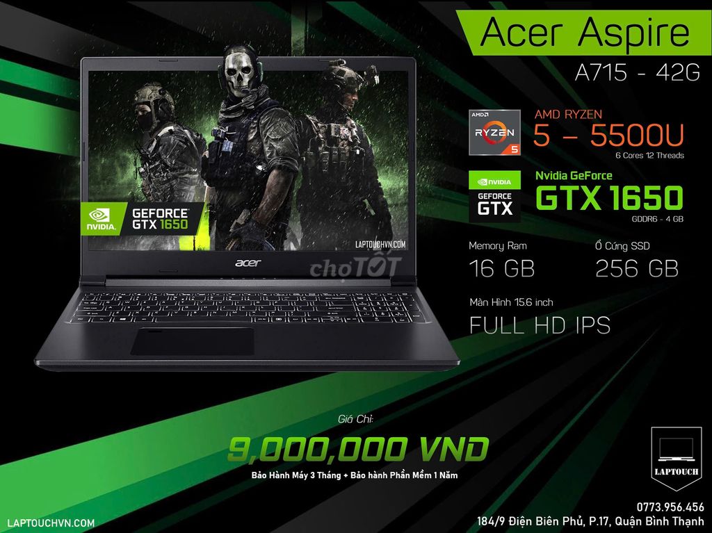 Acer Aspire 7 A715 - 42G [ GTX 1650 ]