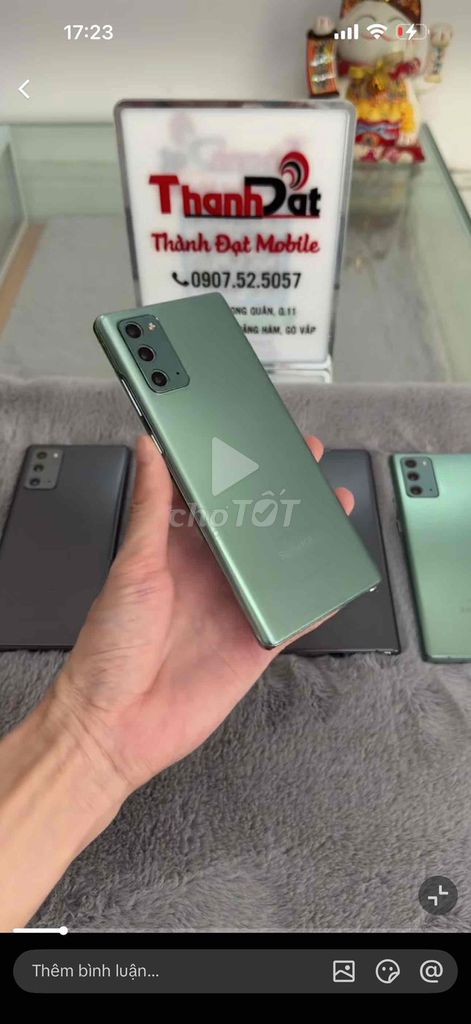 Samsung Galaxy Note 20 5G 256GB Xanh Hàn Quốc. Mua bán Điện thoại tại Quận Hà Đông Hà Nội được đăng bởi Minh Hai hình 1