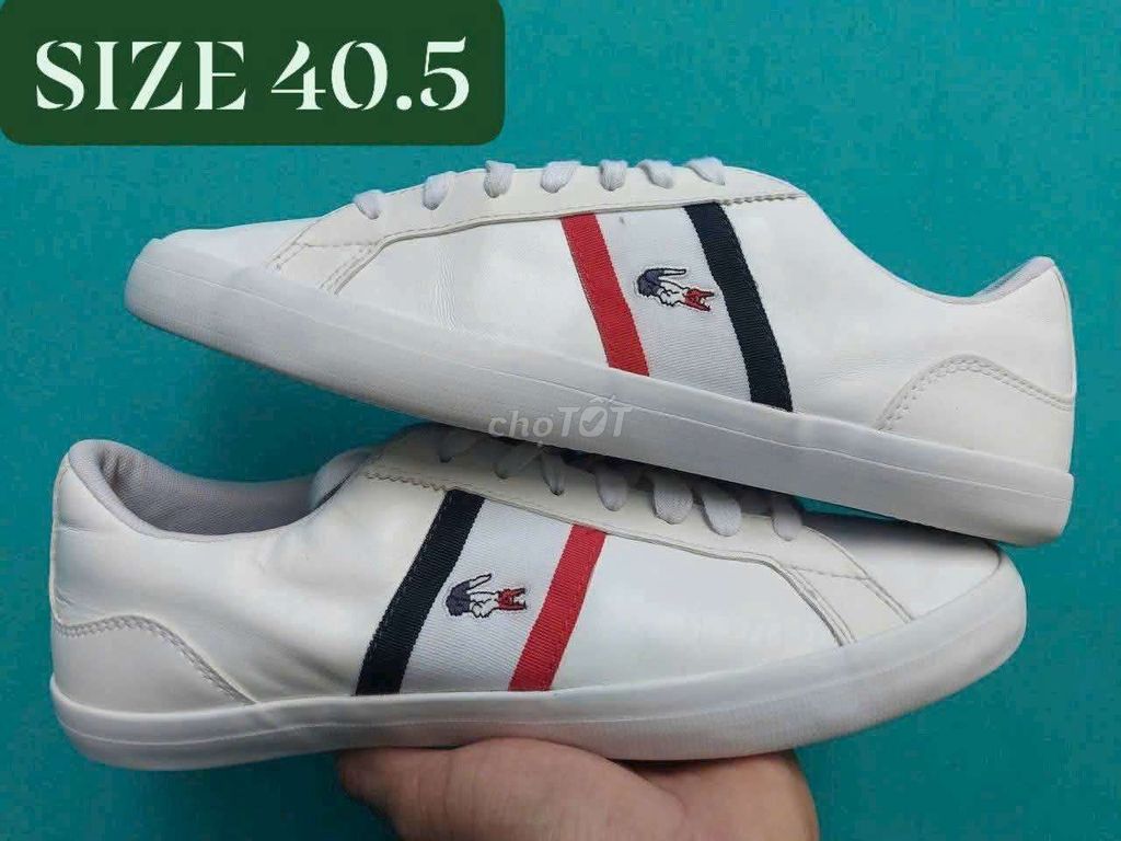  Lacoste Lerond Basic 2Hand.Size 40.5.....Bao Real. Mua bán Giày dép tại Quận 10 Tp Hồ Chí Minh được đăng bởi Phan Tuấn hình 1