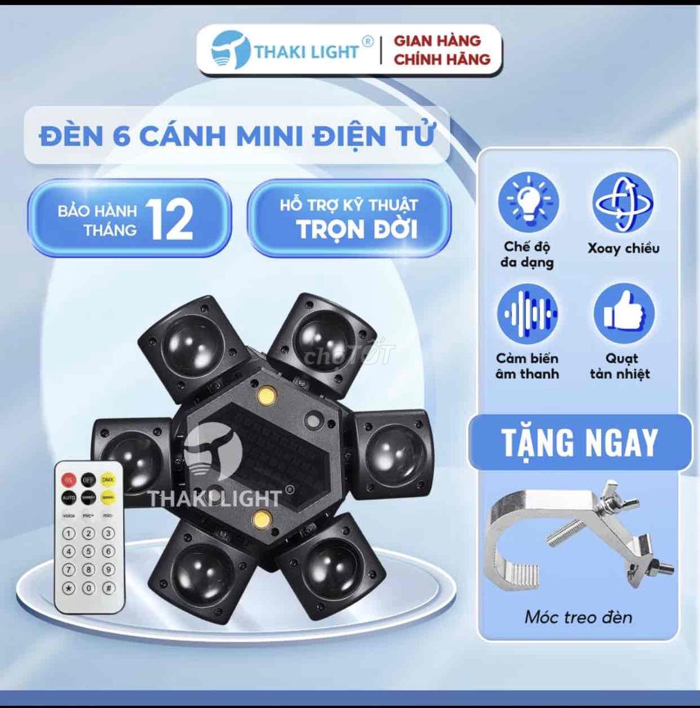 Đèn sân khấu THAKI LIGHT 6 cánh mini. Mua bán Đèn tại Quận Đống Đa Hà Nội được đăng bởi Audio hình 1