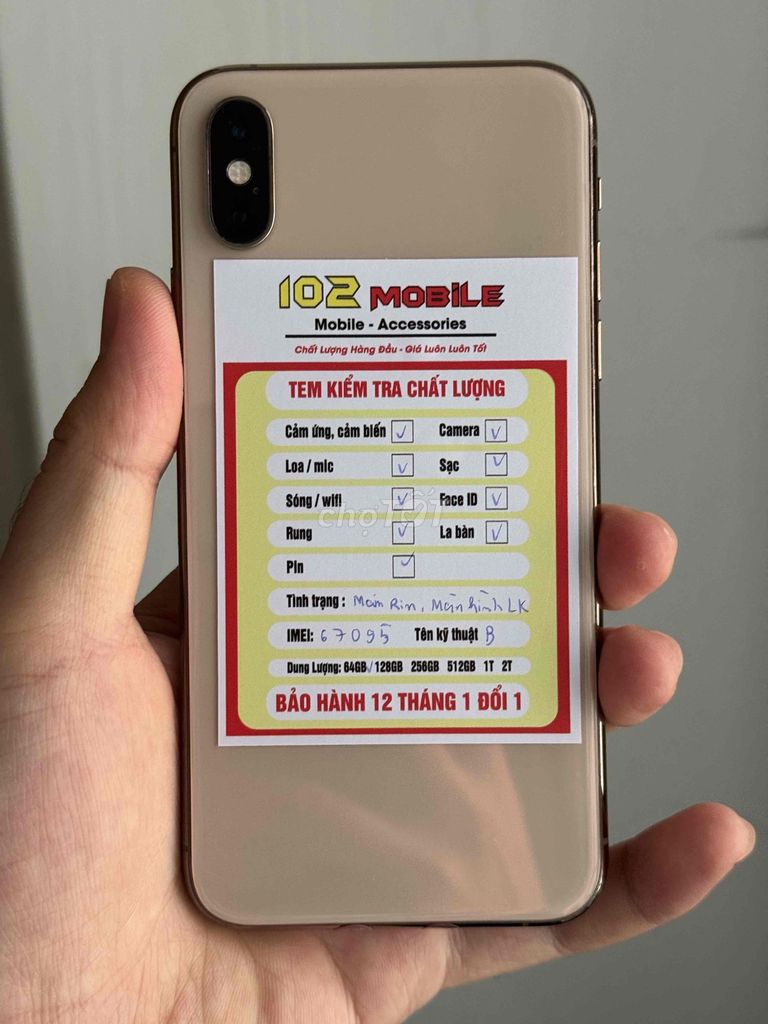 iPhone XS 64GB Vàng gold máy đẹp full chức năng. Mua bán Điện thoại tại Thành phố Buôn Ma Thuột Đắk Lắk được đăng bởi Nguyễn Hoàng hình 1