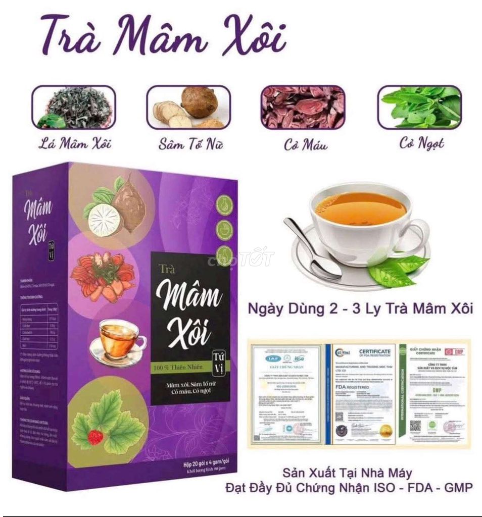 Trà thảo mộc Mâm xôi 20 gói. Mua bán Đồ ăn, thực phẩm và các loại khác tại Huyện Hoằng Hóa Thanh Hóa được đăng bởi Lê Phương Thảo hình 1