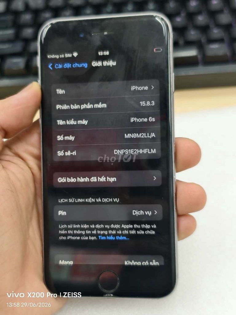 Apple iPhone 6s 32GB Bạc pin chai. Mua bán Điện thoại tại Huyện Hóc Môn Tp Hồ Chí Minh được đăng bởi Thanh hình 1