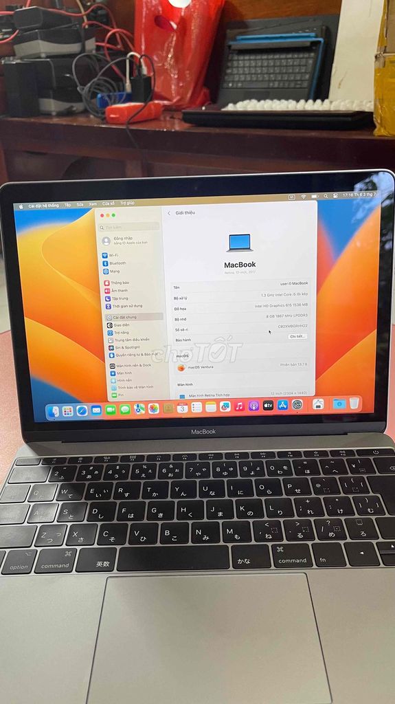 Apple MacBook 12in i5 8GB/512GB 12 inch Retina. Mua bán Laptop tại Quận Ninh Kiều Cần Thơ được đăng bởi Văn Lâm  hình 1