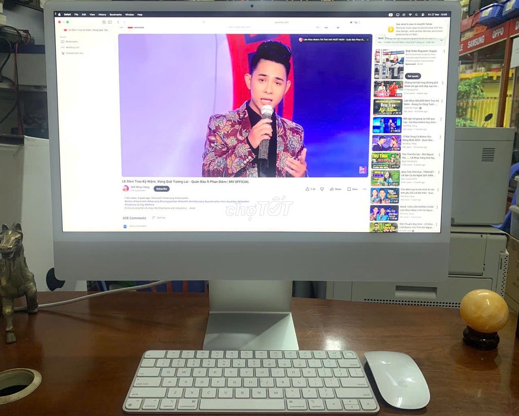 Apple iMac M1 24 inch 8GB/512GB Bạc. Mua bán Máy tính để bàn tại Quận 3 Tp Hồ Chí Minh được đăng bởi TÙNG GIA PHÁT hình 1