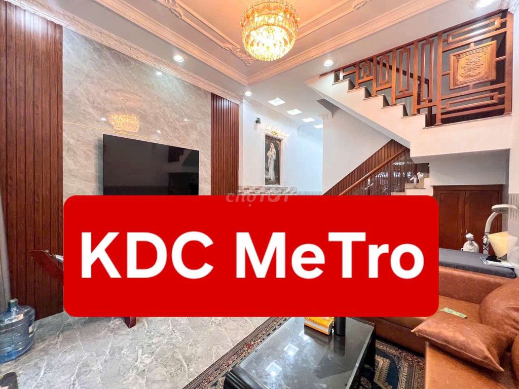 2 LẦU SÂN THƯỢNG - NHÀ ĐẸP HIỆN ĐẠI - KDC METRO