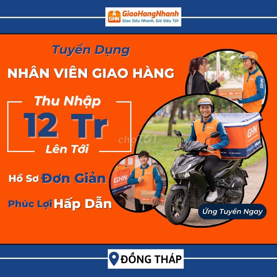 [THÁP MƯỜI-ĐỒNG THÁP] TUYỂN DỤNG SHIPPER