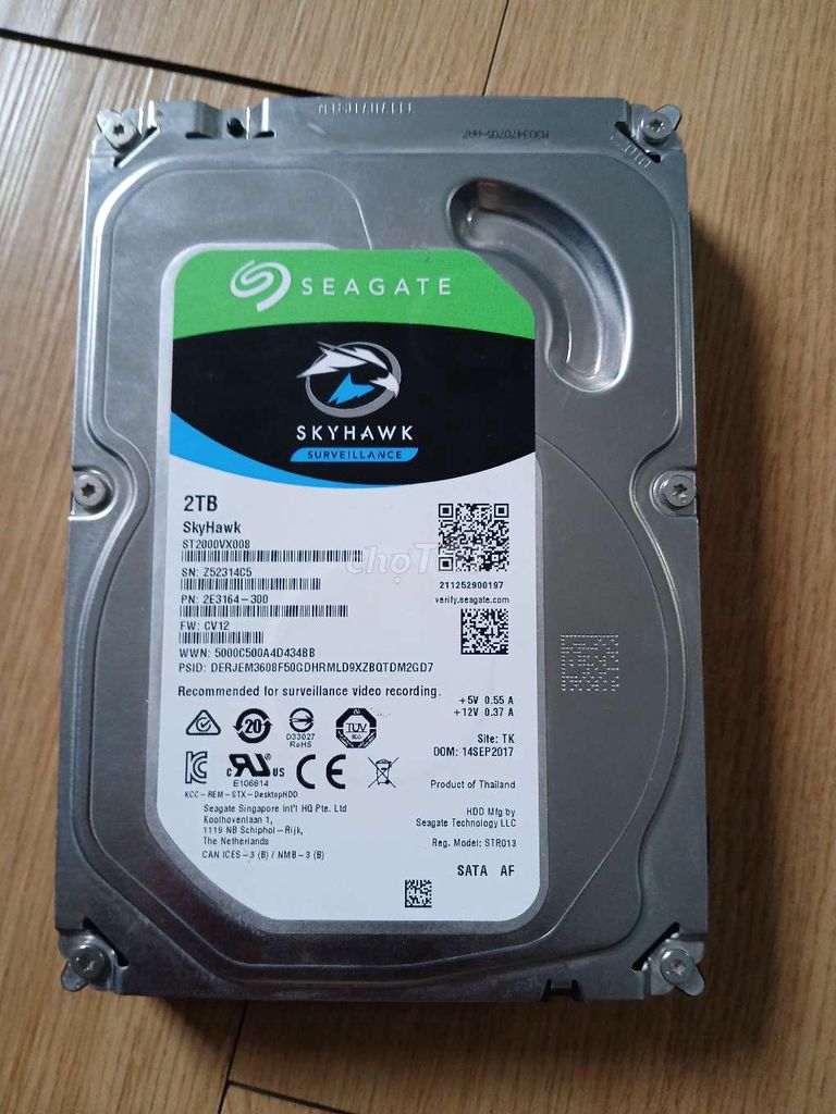 Ổ cứng HDD Seagate SkyHawk ST2000VX008 2TB SATA. Mua bán Linh kiện (RAM, Card...) tại Quận Gò Vấp Tp Hồ Chí Minh được đăng bởi Thanh Phong hình 1