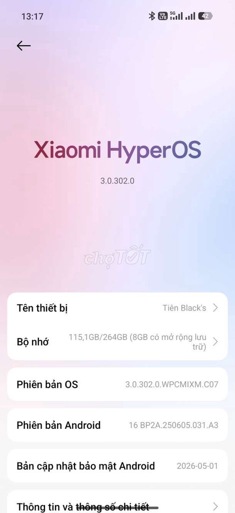 Xiaomi 17 256GB 12GB HyperOS. Mua bán Điện thoại tại Thành phố Dĩ An Bình Dương được đăng bởi Tiên hình 1