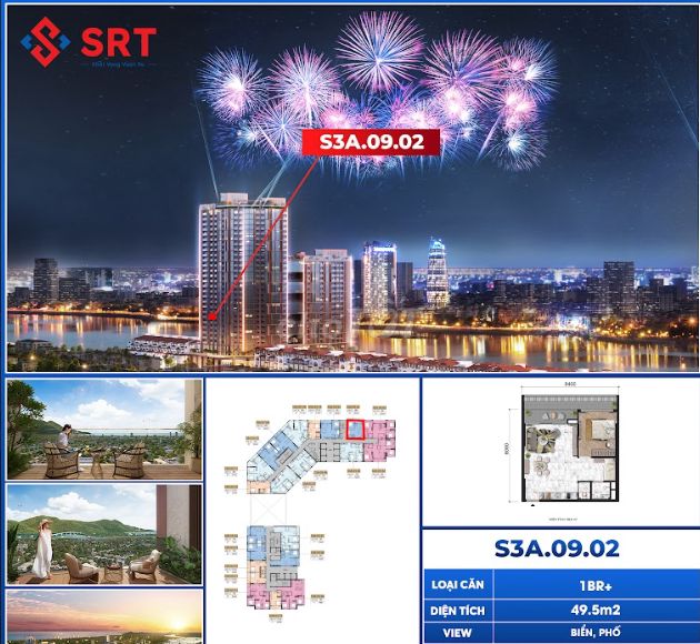 Căn hộ 1PN+ SunSymphony Biển Mỹ Khê, Sơn Trà - DT 49,5m Giá 3,1 tỷ