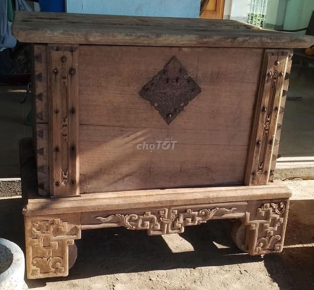 Rương lúa gỗ mít đục tay. Mua bán Đồ sưu tầm, đồ cổ tại Thành phố Hội An Quảng Nam được đăng bởi Lỳ shop hình 1