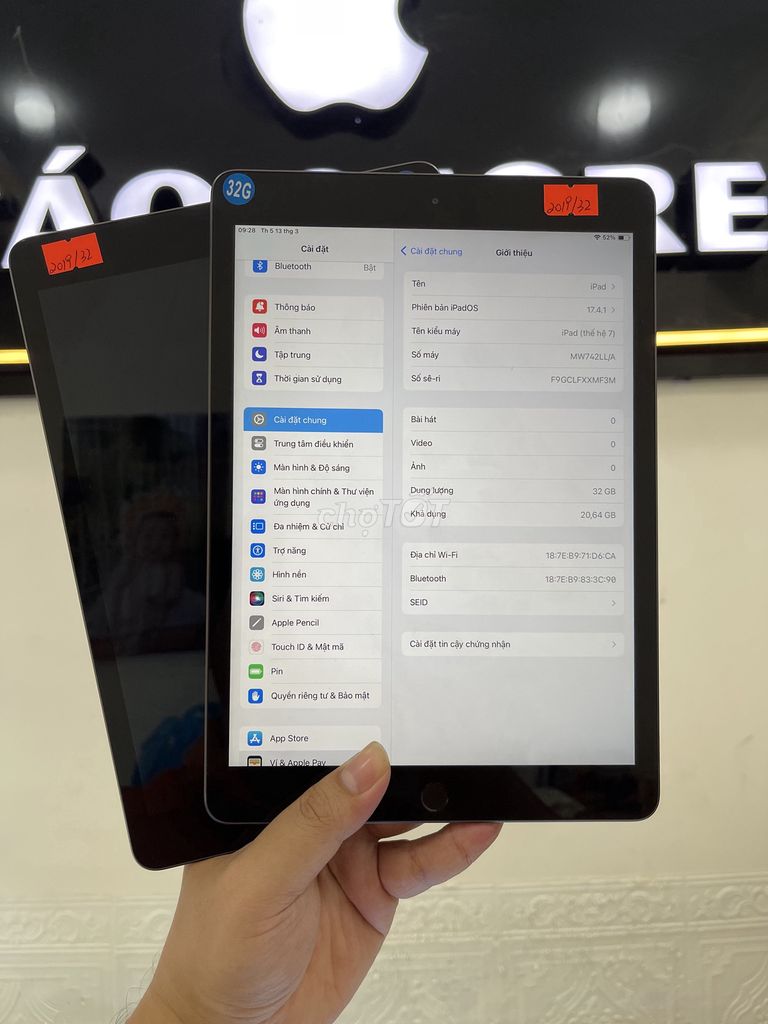 ipad gen 7 zin đẹp mạnh mượt pin trâu màn to có BH. Mua bán Máy tính bảng tại Thành phố Buôn Ma Thuột Đắk Lắk được đăng bởi Vu hình 1