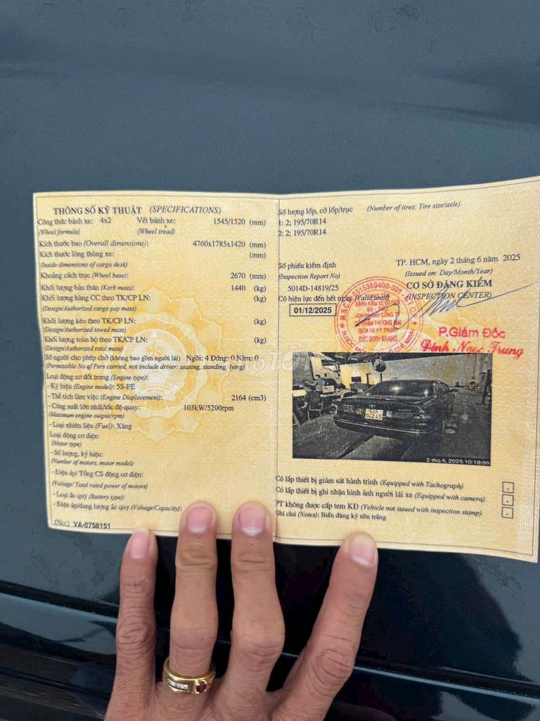 2001 Camry - 2111 km. Mua bán Ô tô tại Quận Bình Tân Tp Hồ Chí Minh được đăng bởi Lử KỲ TỚI hình 10