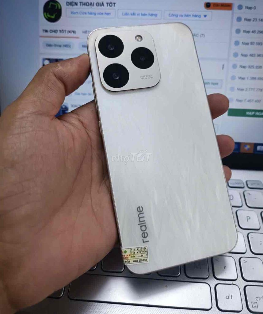 Realme 15T 5G 256GB Trắng. Mua bán Điện thoại tại Quận Bình Thạnh Tp Hồ Chí Minh được đăng bởi AN MOBILE hình 1