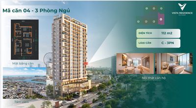 Căn hộ 3PN trung tâm Hải Châu, view Sông Hàn chỉ còn 01 căn ***