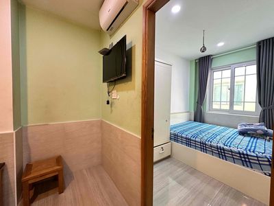 Căn hộ 1PN + 1PK cửa sổ Full NT thang máy_bảo vệ Ngay cầu Ông Lãnh Q4