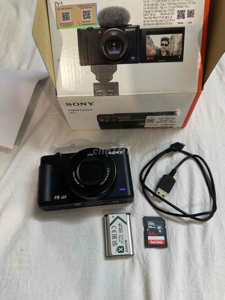 Máy ảnh Sony ZV-1 Đen. Mua bán Máy ảnh, Máy quay tại Quận 4 Tp Hồ Chí Minh được đăng bởi Hoàng Tiến Đạt hình 1