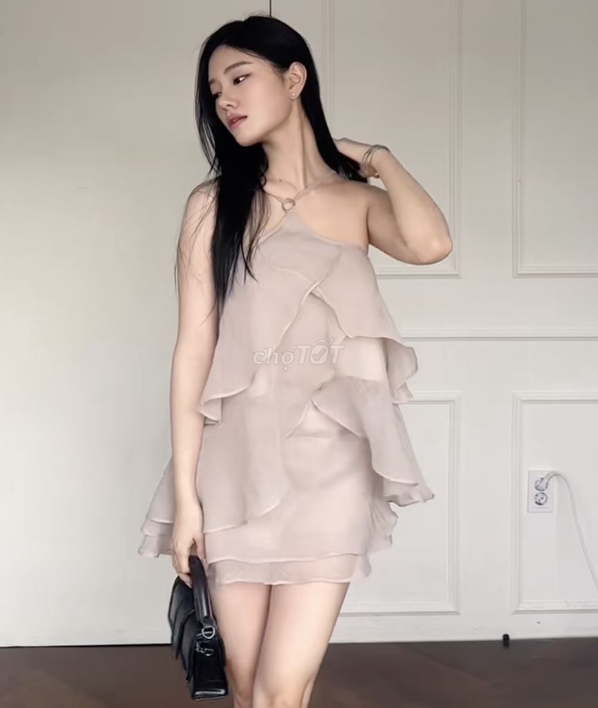 Đầm thiết kế nữ size S màu Be. Mua bán Quần áo tại Quận 7 Tp Hồ Chí Minh được đăng bởi Lamnanyz hình 1