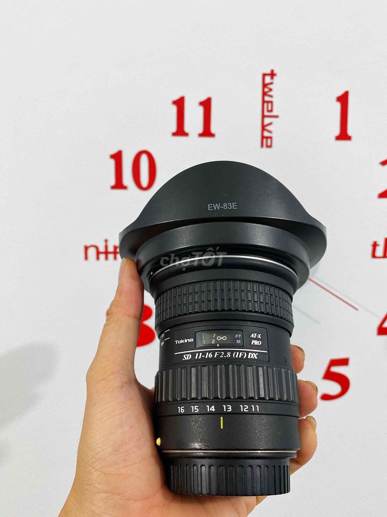 Ống kính Tokina SD 11-16 F2.8 cho canon. Mua bán Máy ảnh, Máy quay tại Quận Gò Vấp Tp Hồ Chí Minh được đăng bởi Hảo Huy hình 1