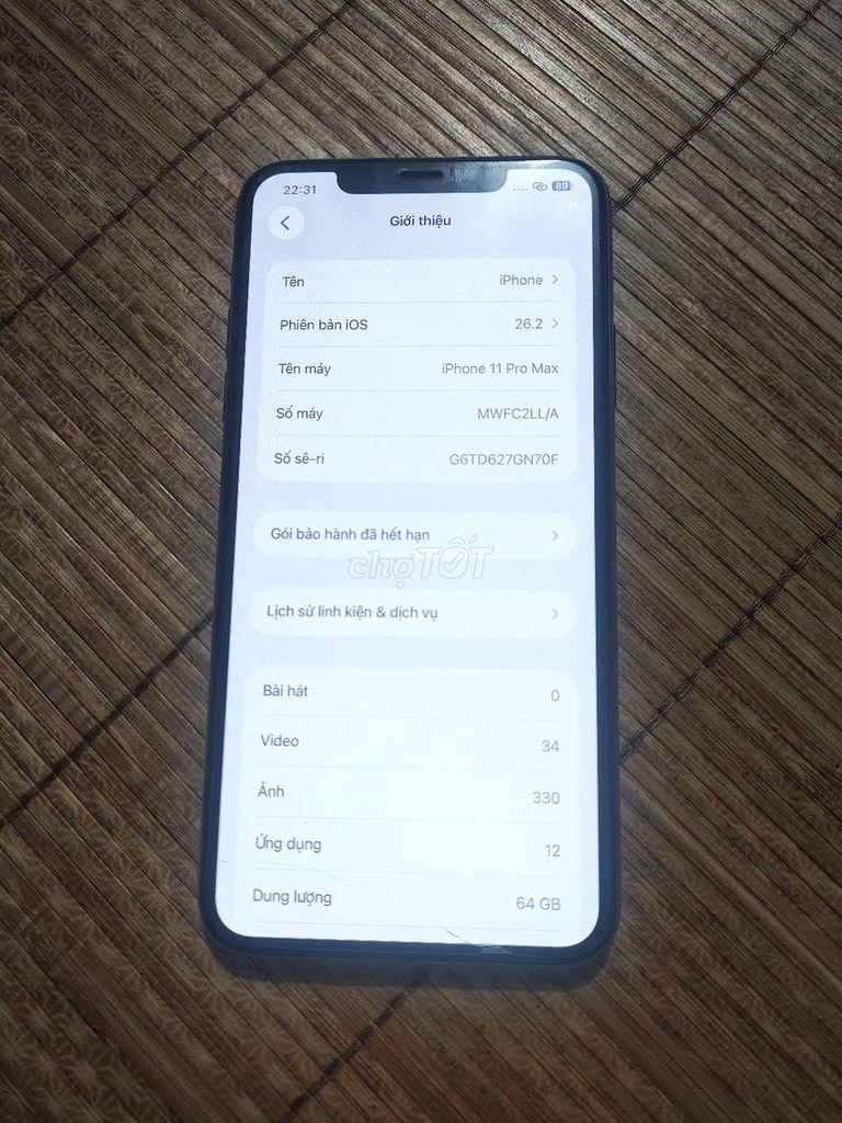 Apple iPhone 11 Pro Max 64GB Gold. Mua bán Điện thoại tại Thành phố Thái Nguyên Thái Nguyên được đăng bởi Quyền Trịnh hình 1