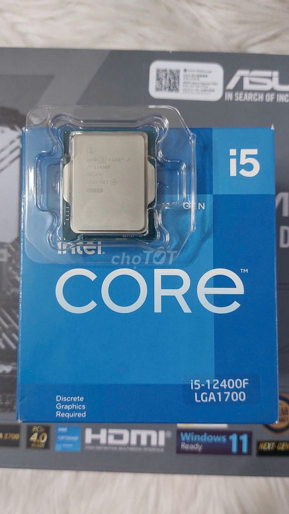 CPU Intel Core i5 12400F - Box Chính Hãng - 2nd