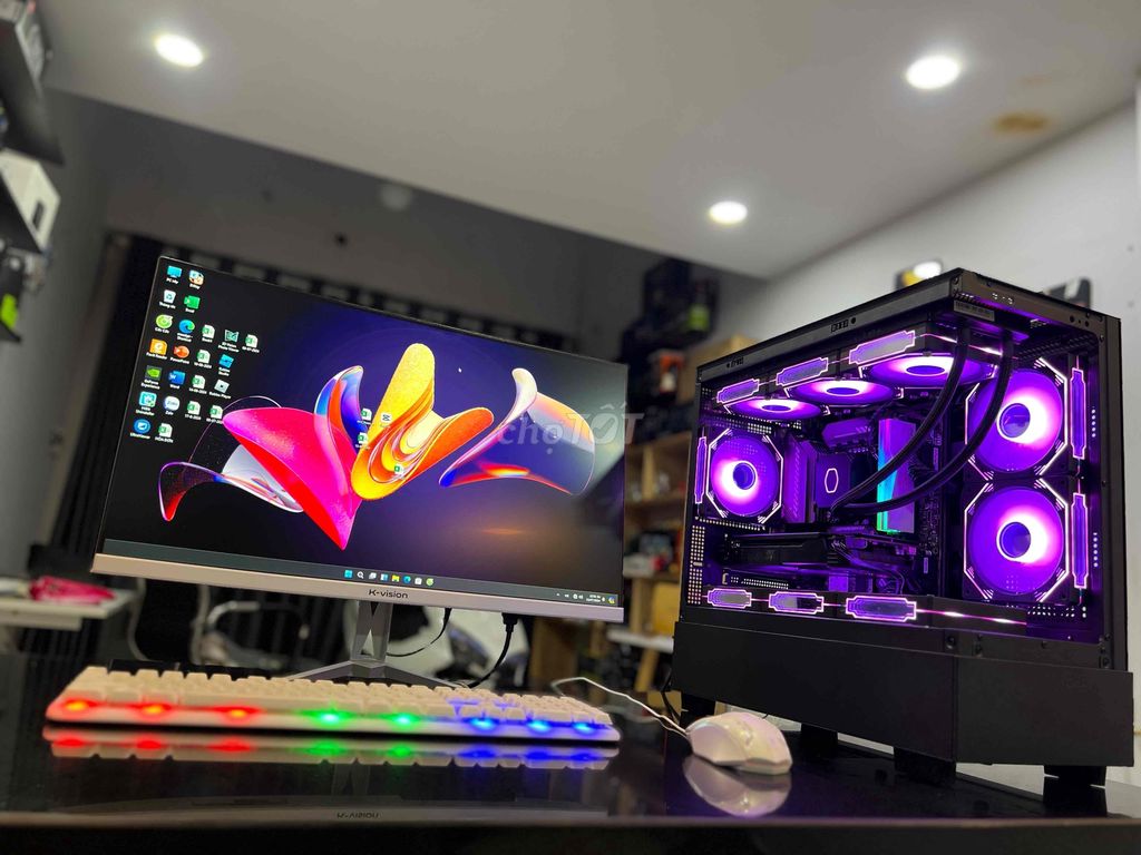 BỘ CASE PC MÁY TÍNH TẢN NƯỚC ĐỒ HOẠ CHƠI MƯỢT GAME