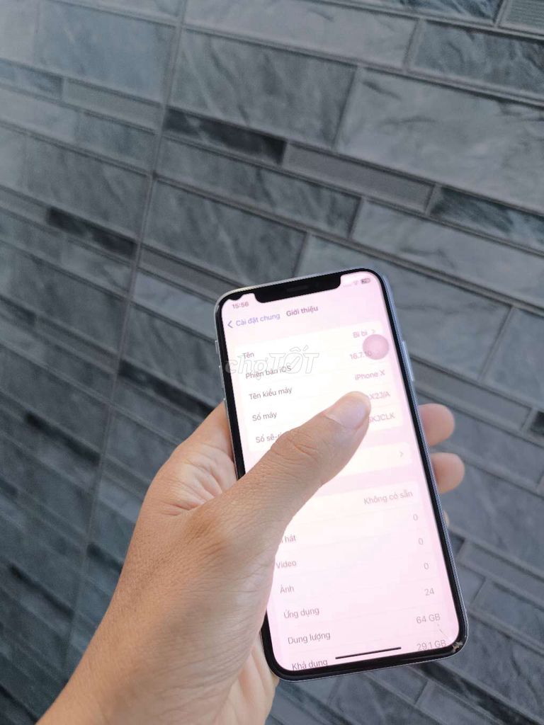 Apple iPhone X 64GB bể kính . Mua bán Điện thoại tại Huyện Đất Đỏ Bà Rịa - Vũng Tàu được đăng bởi Tuan Pham hình 1