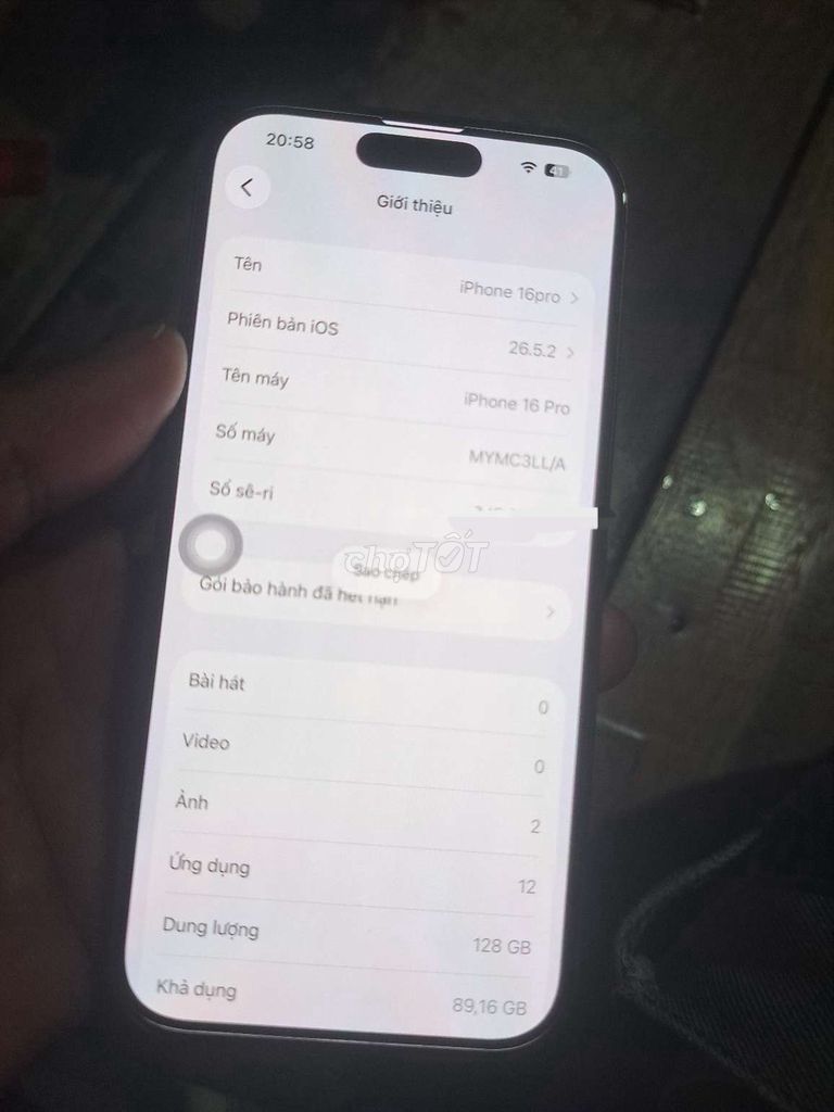 Apple iPhone 16 Pro mã ll.a. Mua bán Điện thoại tại Huyện Châu Phú An Giang được đăng bởi kiều em 9227 hình 1