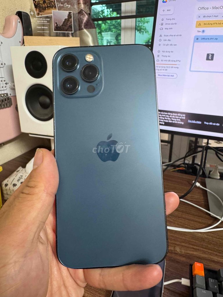 Apple iPhone 12 Pro Max 128GB Xanh. Mua bán Điện thoại tại Quận Dương Kinh Hải Phòng được đăng bởi Mr Công Công hình 1