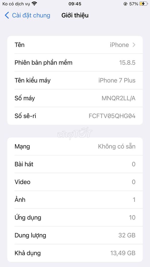 Apple iPhone 7 Plus 32GB. Mua bán Điện thoại tại Thành phố Đồng Xoài Bình Phước được đăng bởi duy long hình 1