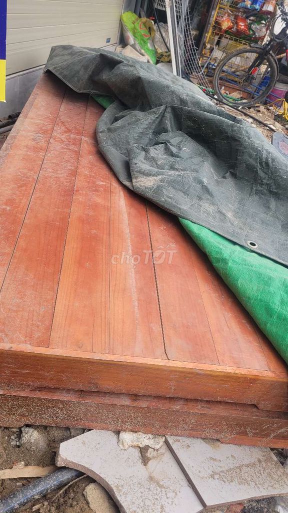 Phản gỗ Gỗ thịt 1m6x2m Còn mới. Mua bán Nội thất, đồ gia dụng khác tại Quận Bắc Từ Liêm Hà Nội được đăng bởi Âm Thanh Cổ 79 hình 1