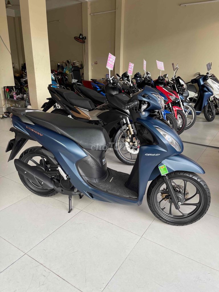 Honda Vision 2024 Xanh 7000 km. Mua bán Xe máy tại Thành phố Rạch Giá Kiên Giang được đăng bởi XE MÁY ÚT BÉ  hình 1