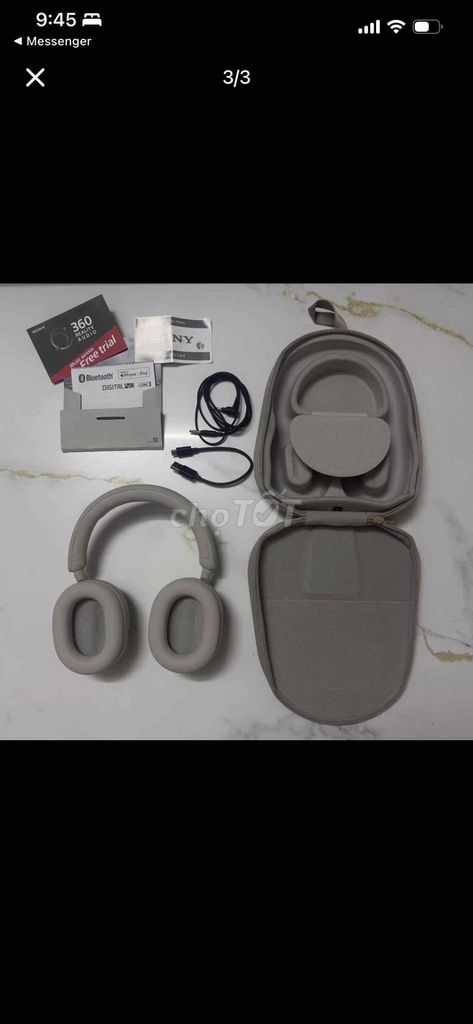 Tai nghe Sony WH-1000XM5 Xám. Mua bán Tivi, Âm thanh tại Huyện Thống Nhất Đồng Nai được đăng bởi Hoàng Quốc hình 1